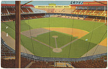 Drawing of the Detroit Tigers Stadium